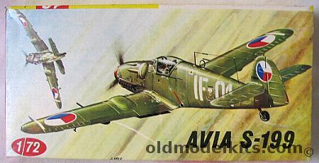 KP 1/72 Avia S-199 Mezek (Bf-109) - Czech plastic model kit